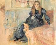 Berthe Morisot Julie Manet and her Greyhound, Laertes china oil painting artist